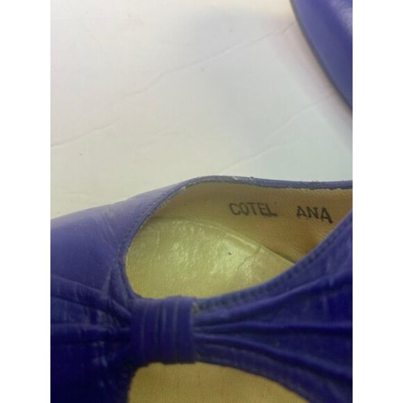 Vintage Royal Blue Strappy Heels Rosina Ferragamo Schiavone - Size 4  Fun & Fab - Picture 13 of 15